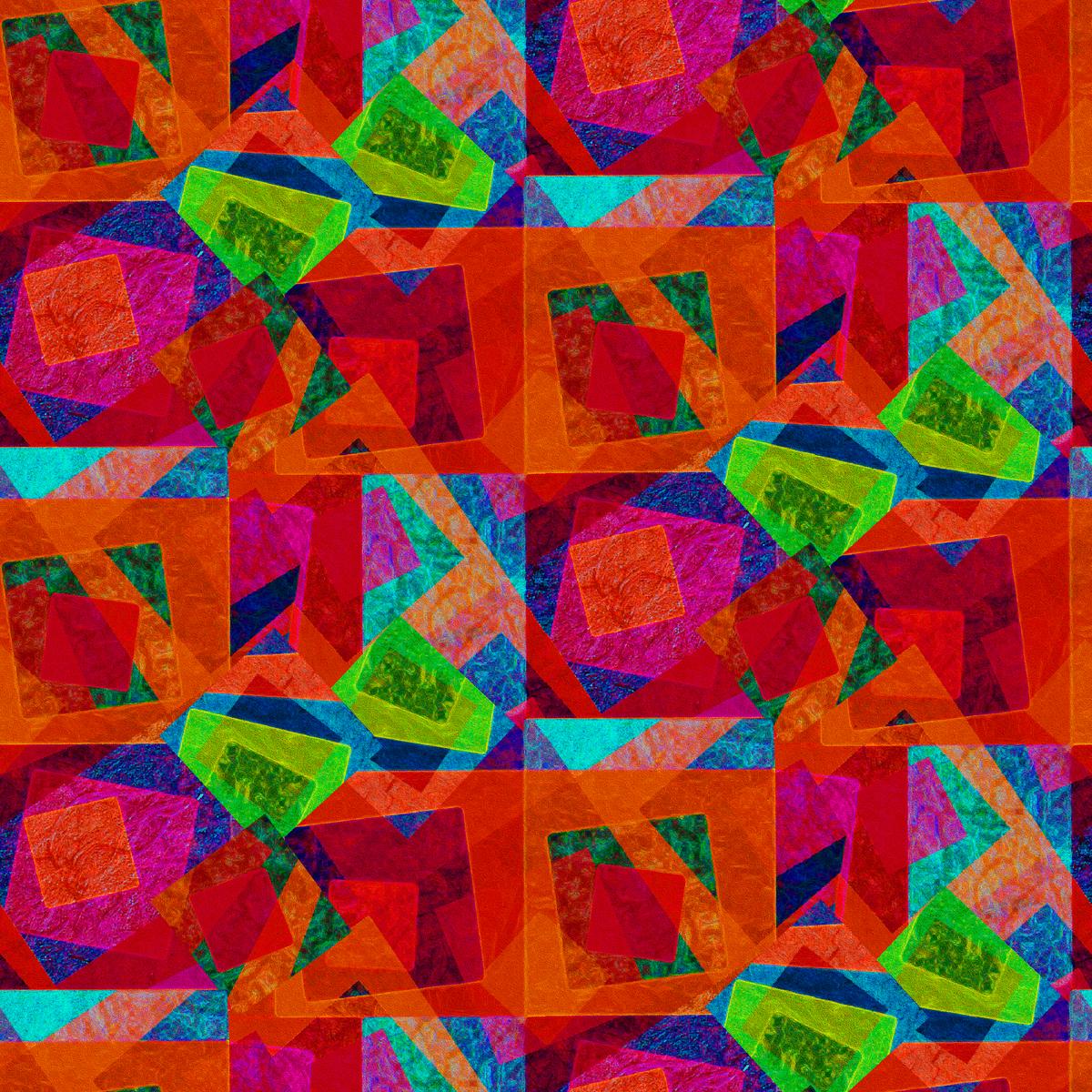 Kate Ward Thacker - Vibrant Prism - Geometric Rainbow Fabric