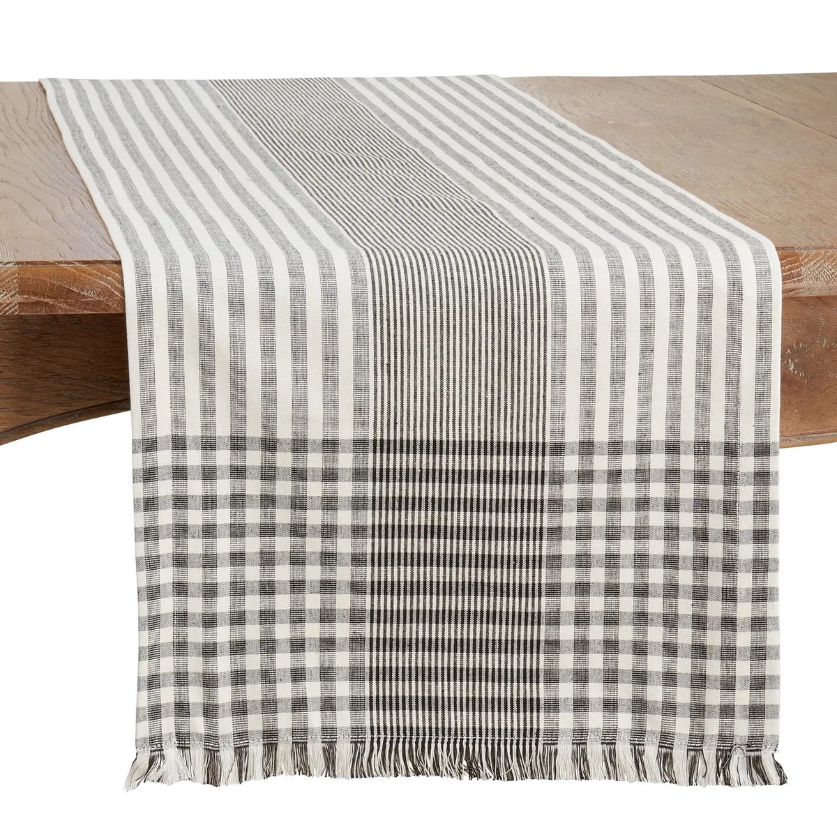 Stripe & Check Table Runner