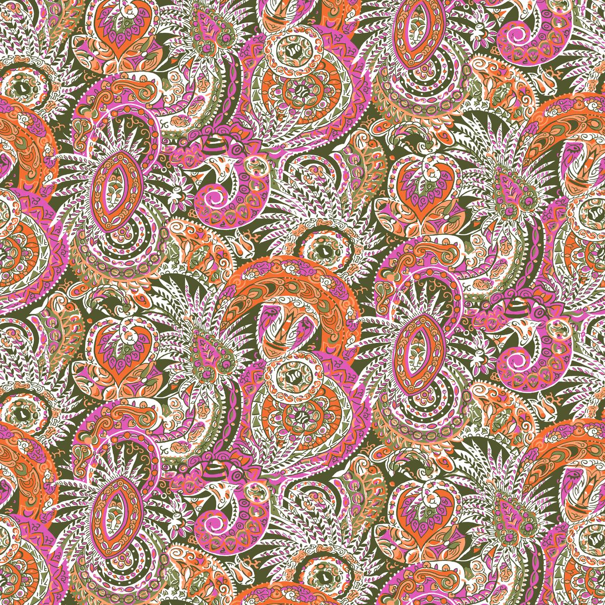 Whirl Wind, Forest Green Fabric