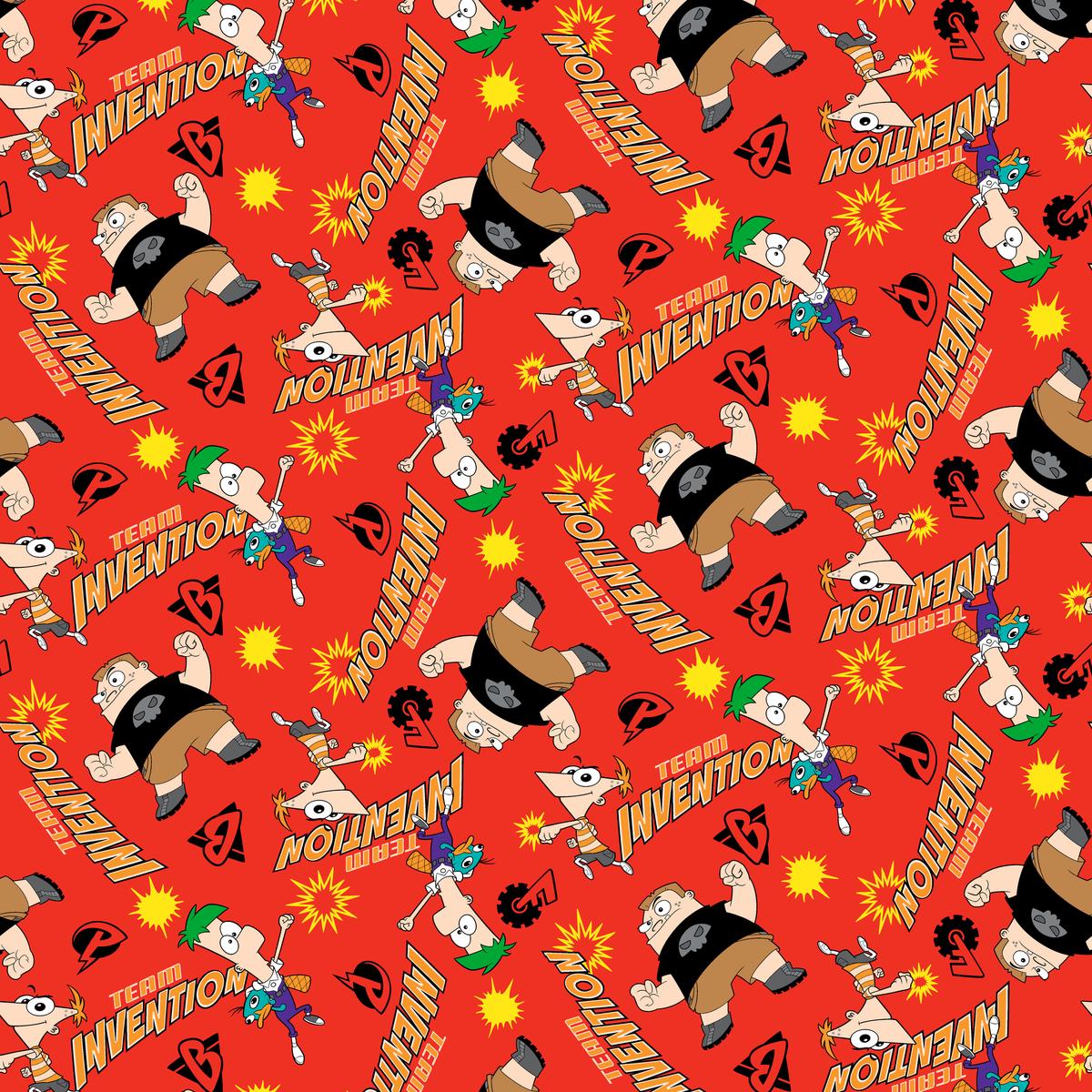 Disney's Phineas & Ferb Team Invention Fabric