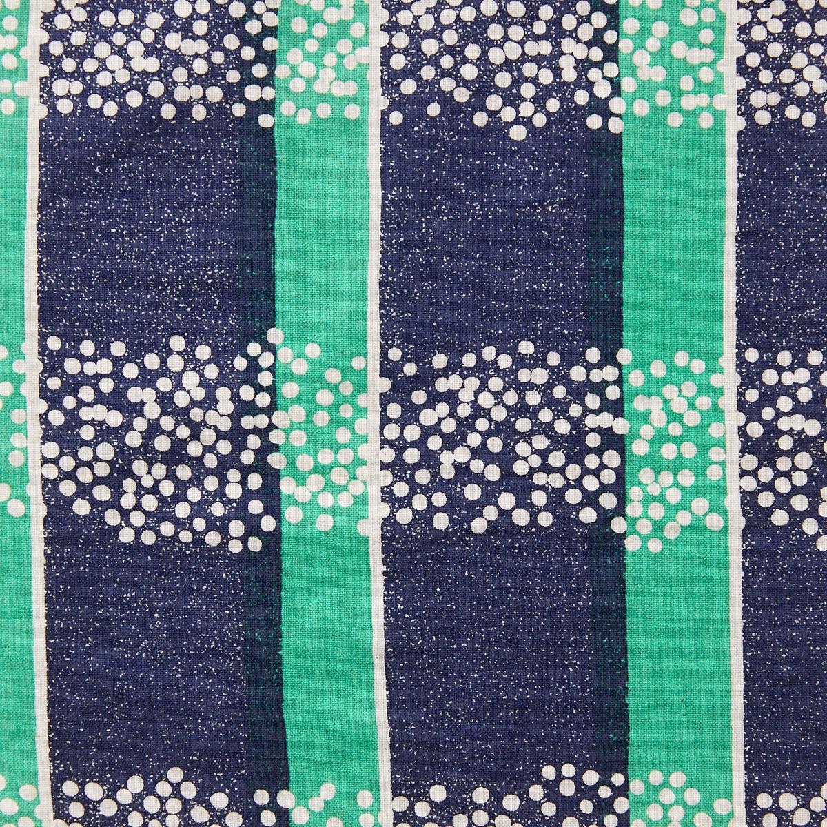 echino Field Cotton Linen Sheeting - Navy x Green EKX-98130-32