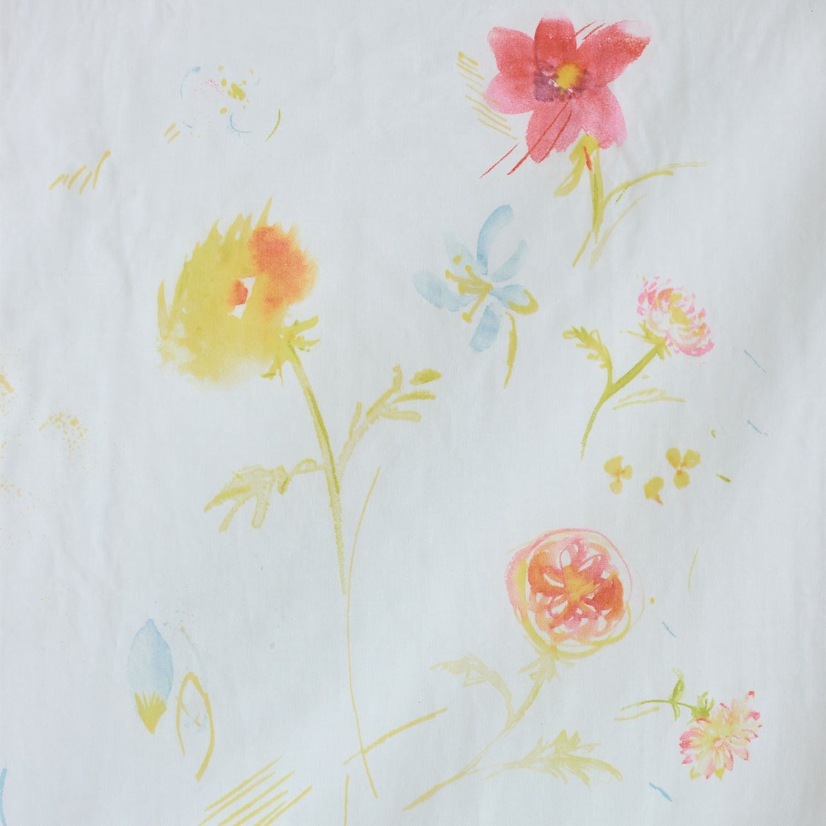 nani IRO Hana no toki niwa Organic Cotton Double Gauze - White EGX-11440-1