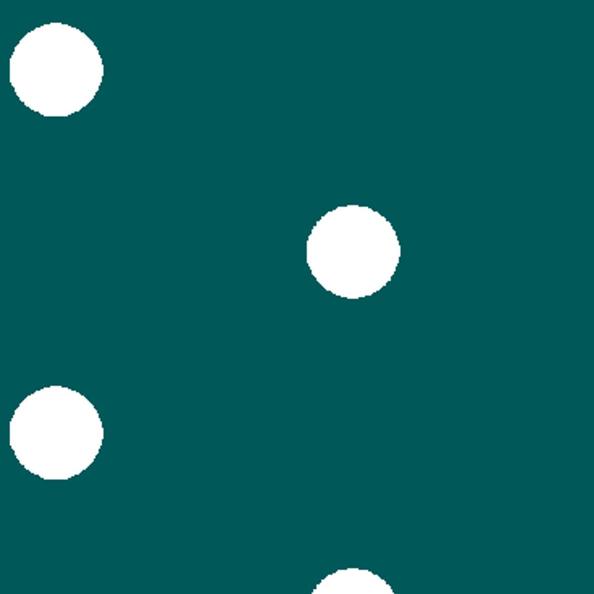 Polka Play, Dark Teal Fabric