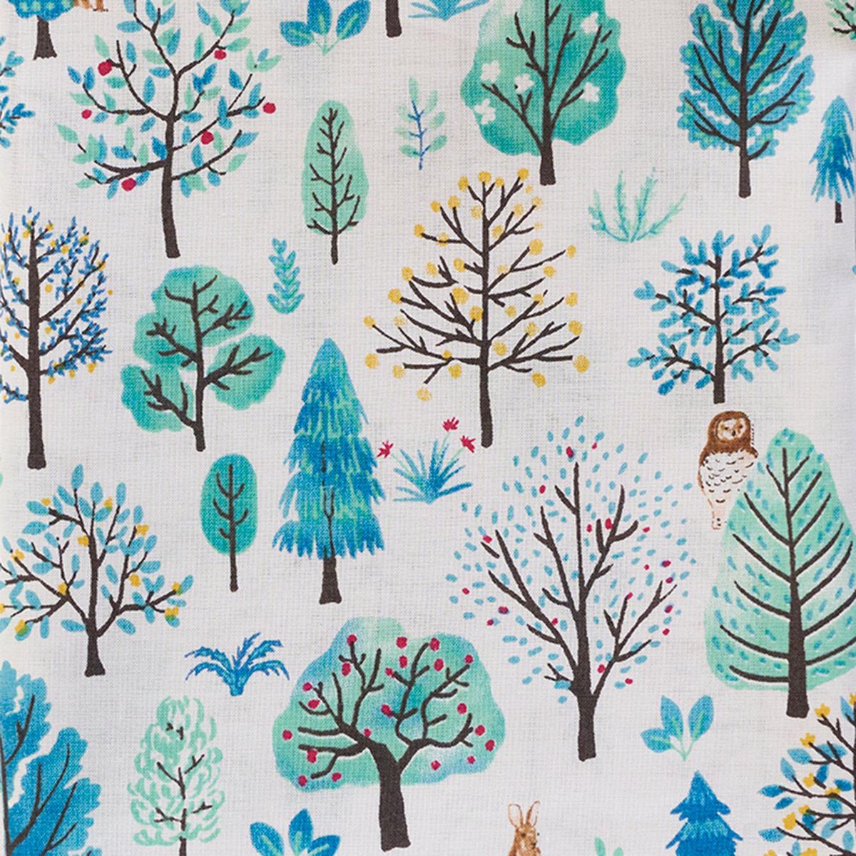 Sleeping Forest Cotton Lawn - Light Grey NFA-66300-301