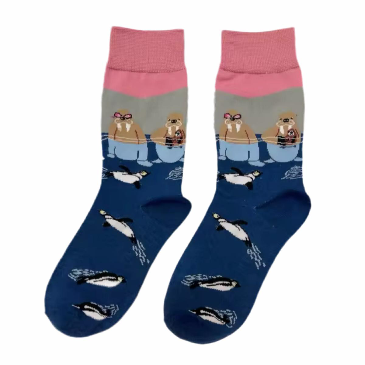 Chaussettes Morses et Pingouins