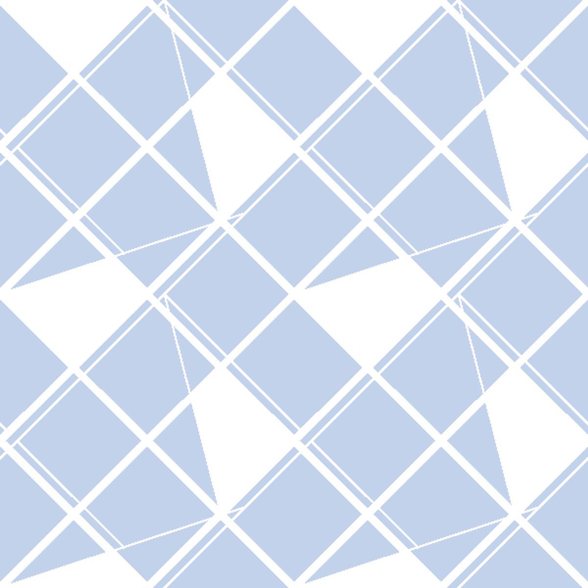 Retro Lattice - Powder Blue Diamond Fabric