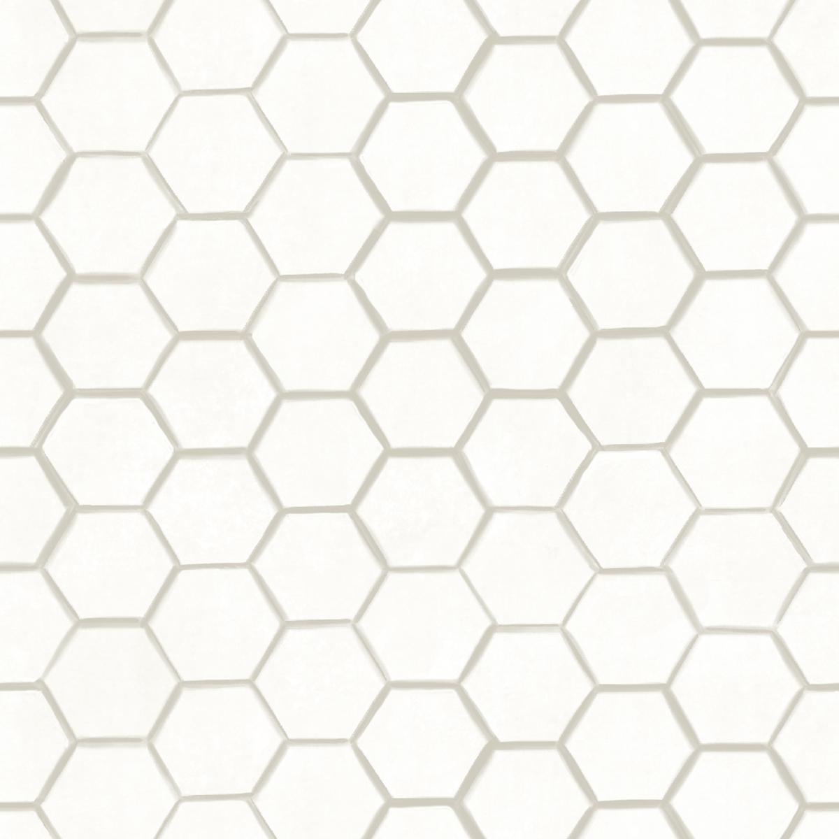 Sunflower Garden Honeycomb White by Nicole Tamarin Fabric