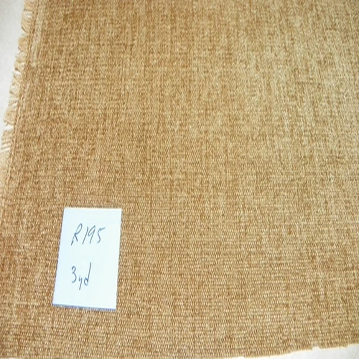 Harvest Gold Chenille Upholstery Fabric 1 Yard  F195