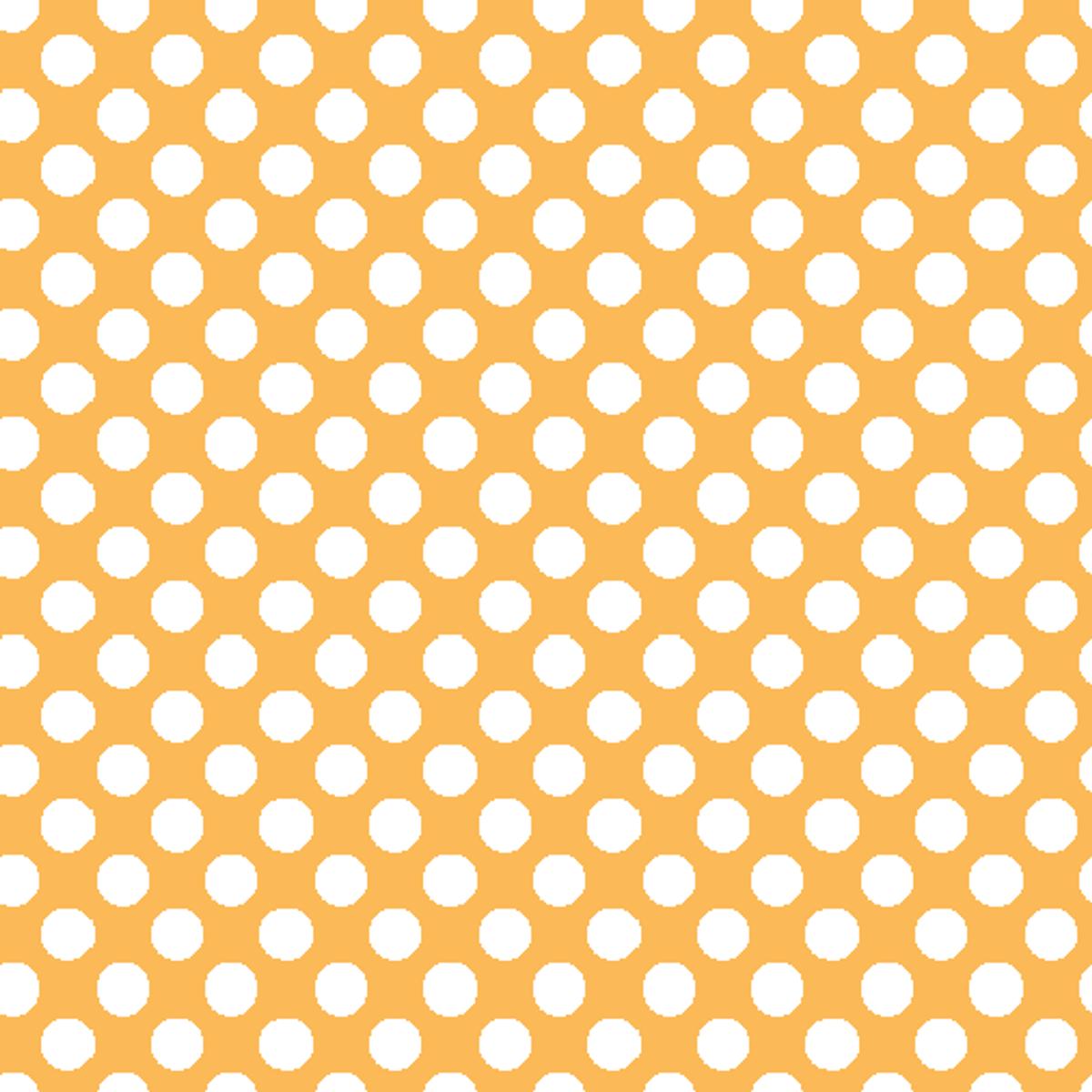 Mini Dots on Gold Fabric