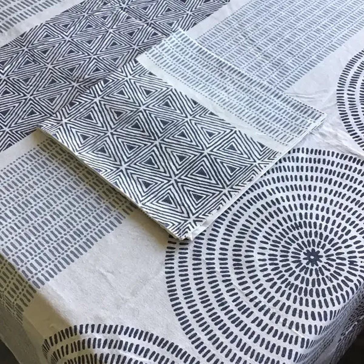 Tablecloth 60x60 Tribal Melange Blue