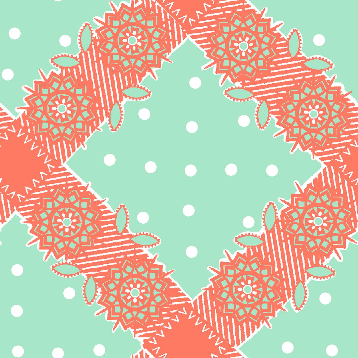 Bryar on Mint Fabric