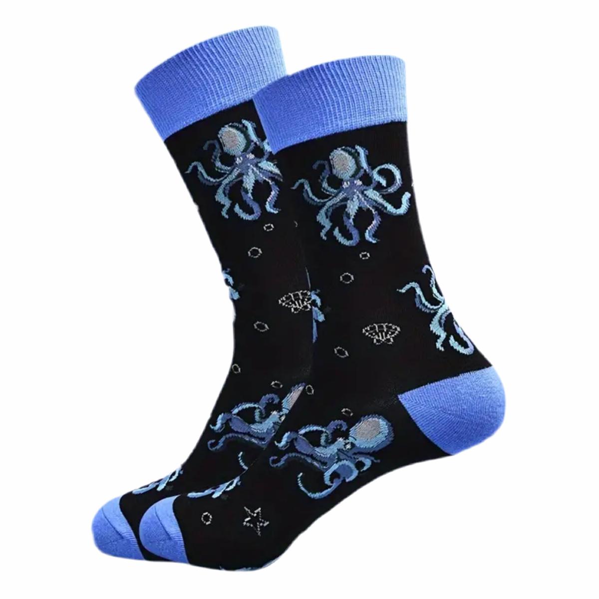 Chaussettes Poulpes Bleus