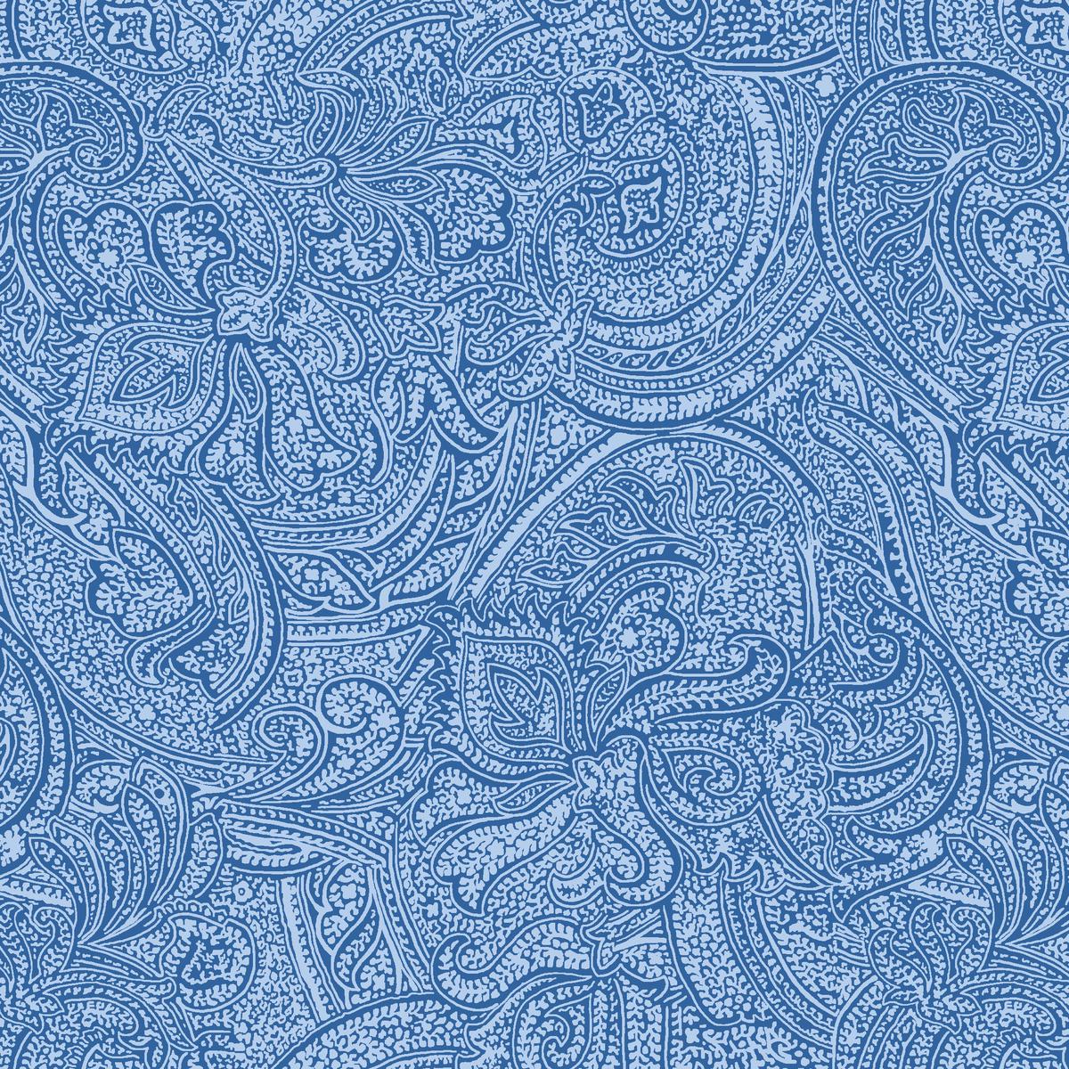 Kashmir Dream - Periwinkle Paisley Fabric
