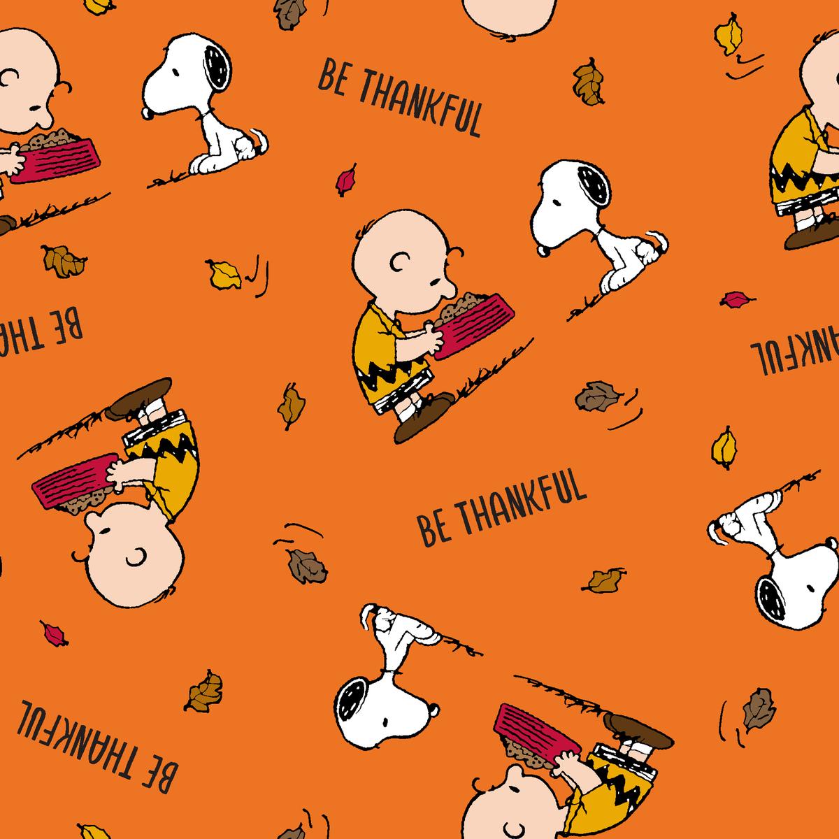 Peanuts Season of Thanks Fabric