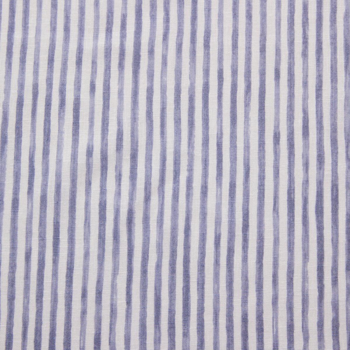 Shima Shima Stripe Linen Cotton Sheeting - Light Purple TC-1050-1