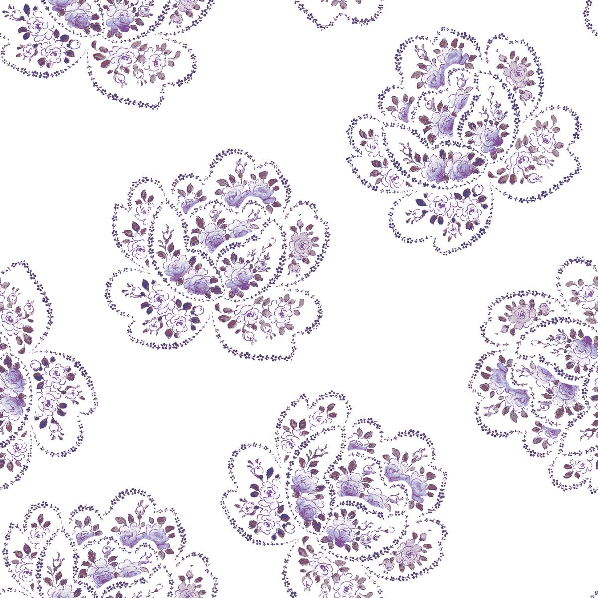 Toulouse on Orchid Fabric