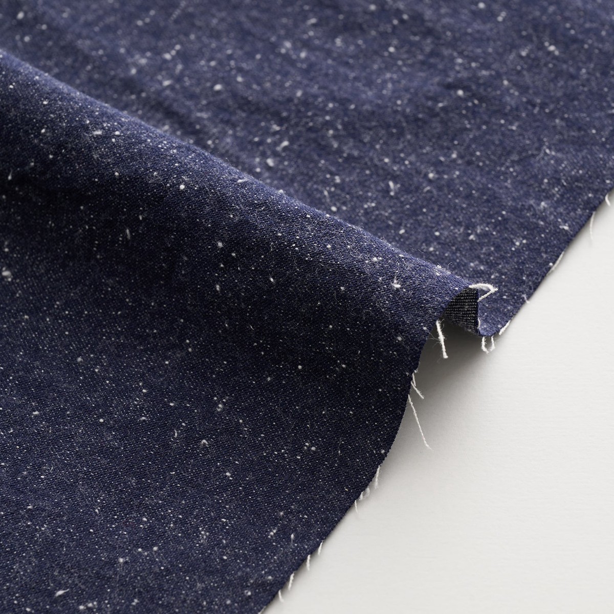 Yarn Dyed Cotton Silk Lightweight Denim - Navy