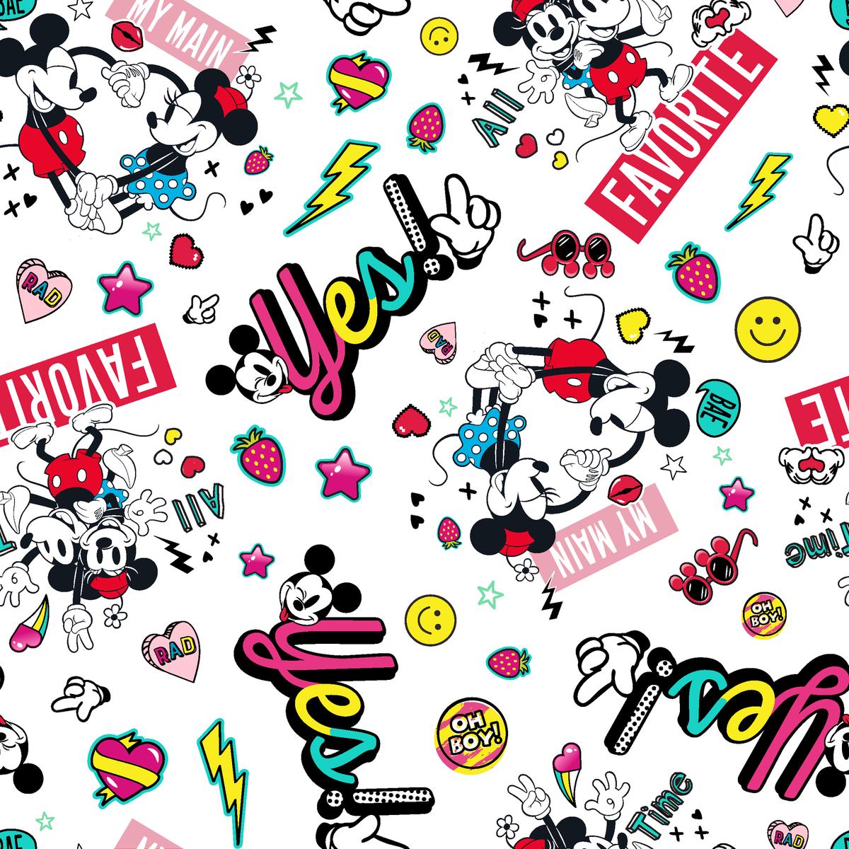 Disney Mickey Mouse and Minnie Mouse Favorite Duo Fabric