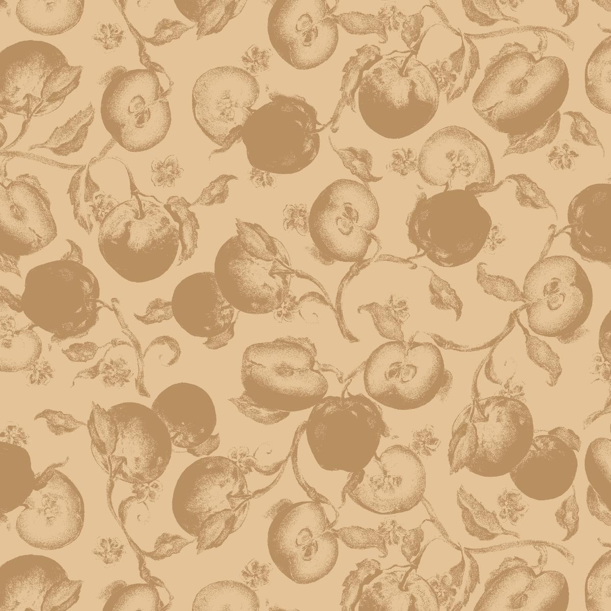 Vintage Pomegranate in Sepia Fabric
