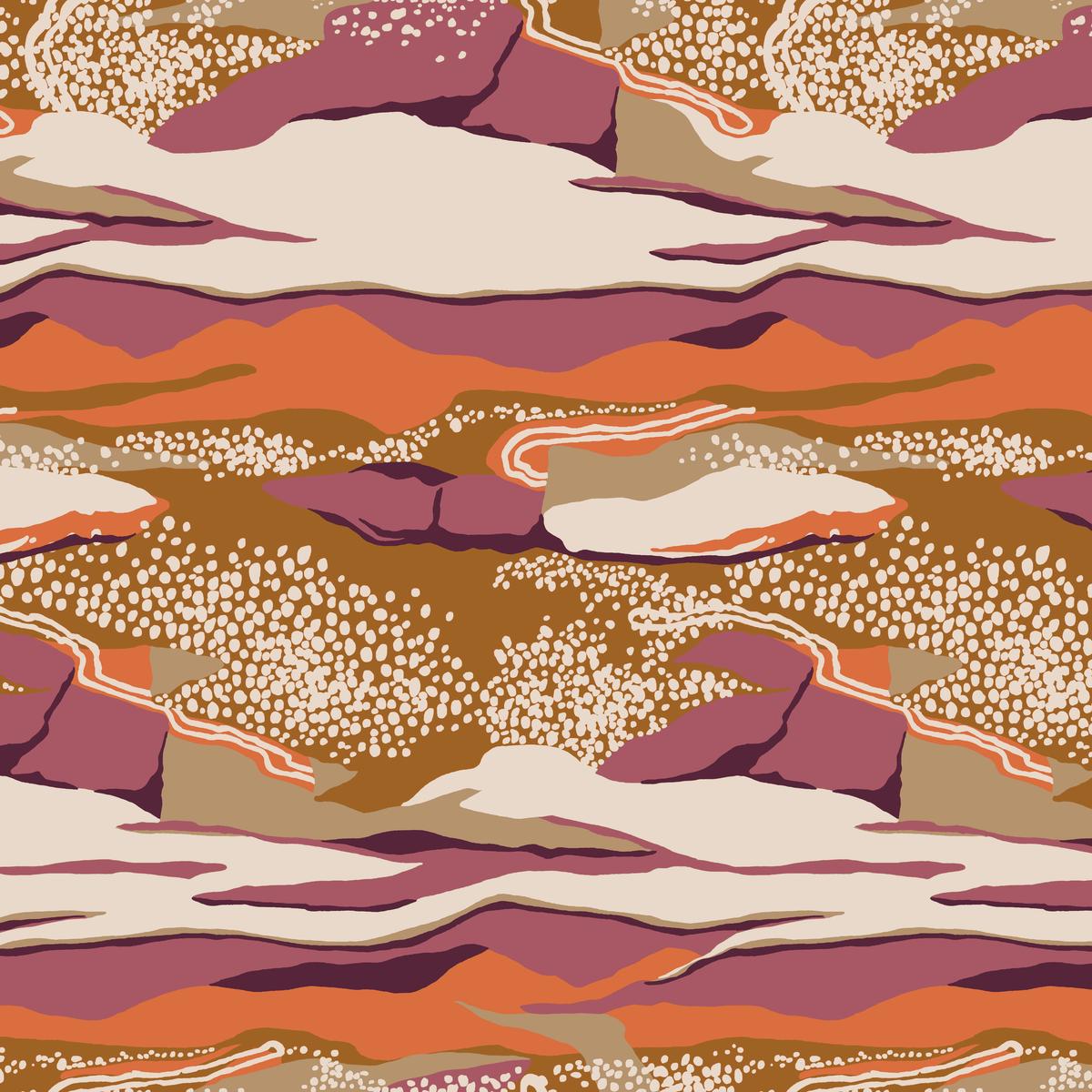 Canyon Hills - Plum Pretty Fabric