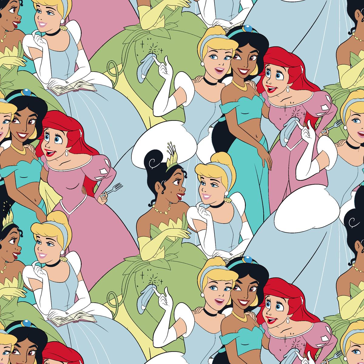 Disney Classic Princess Collage Fabric