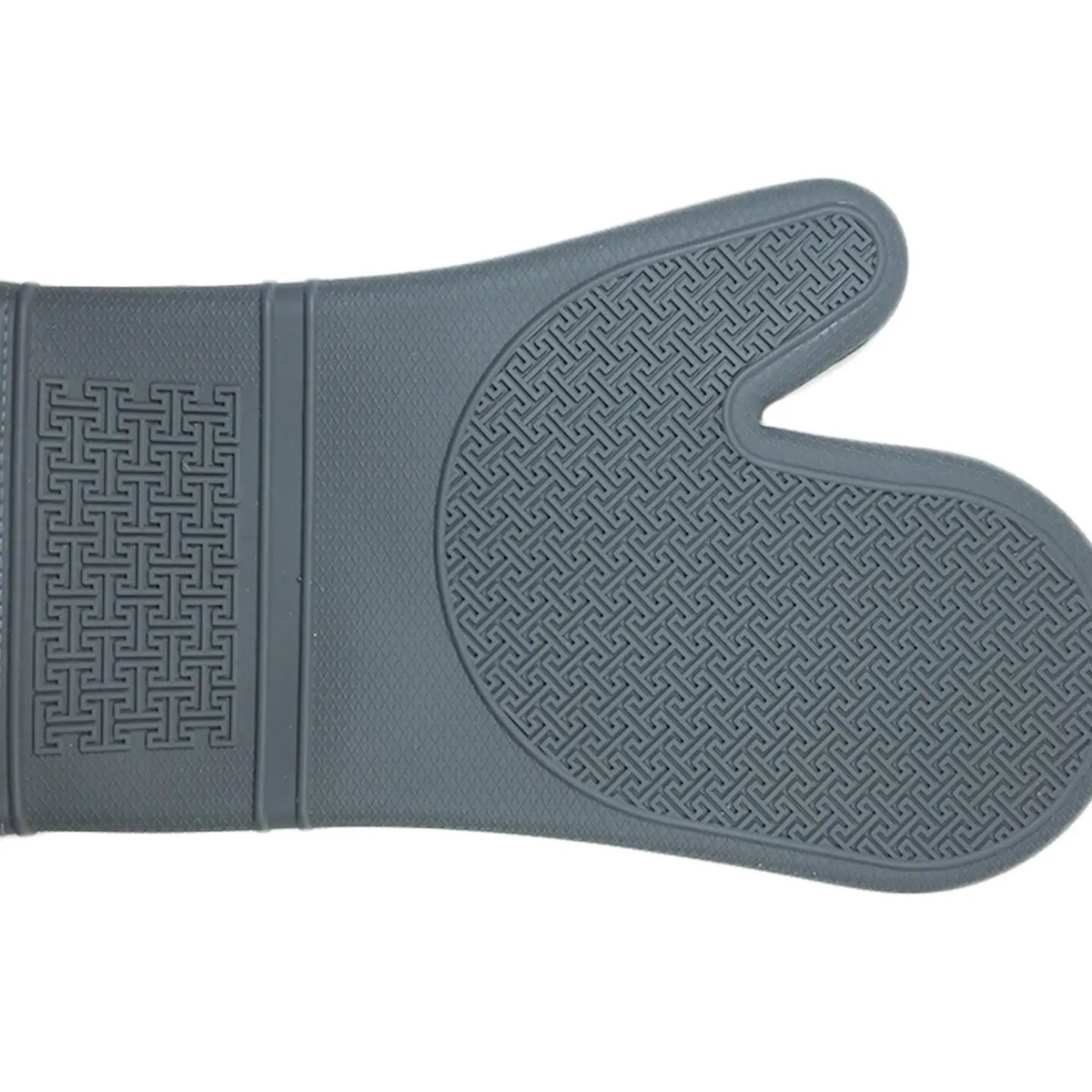 Gray Silicone Oven Mitt