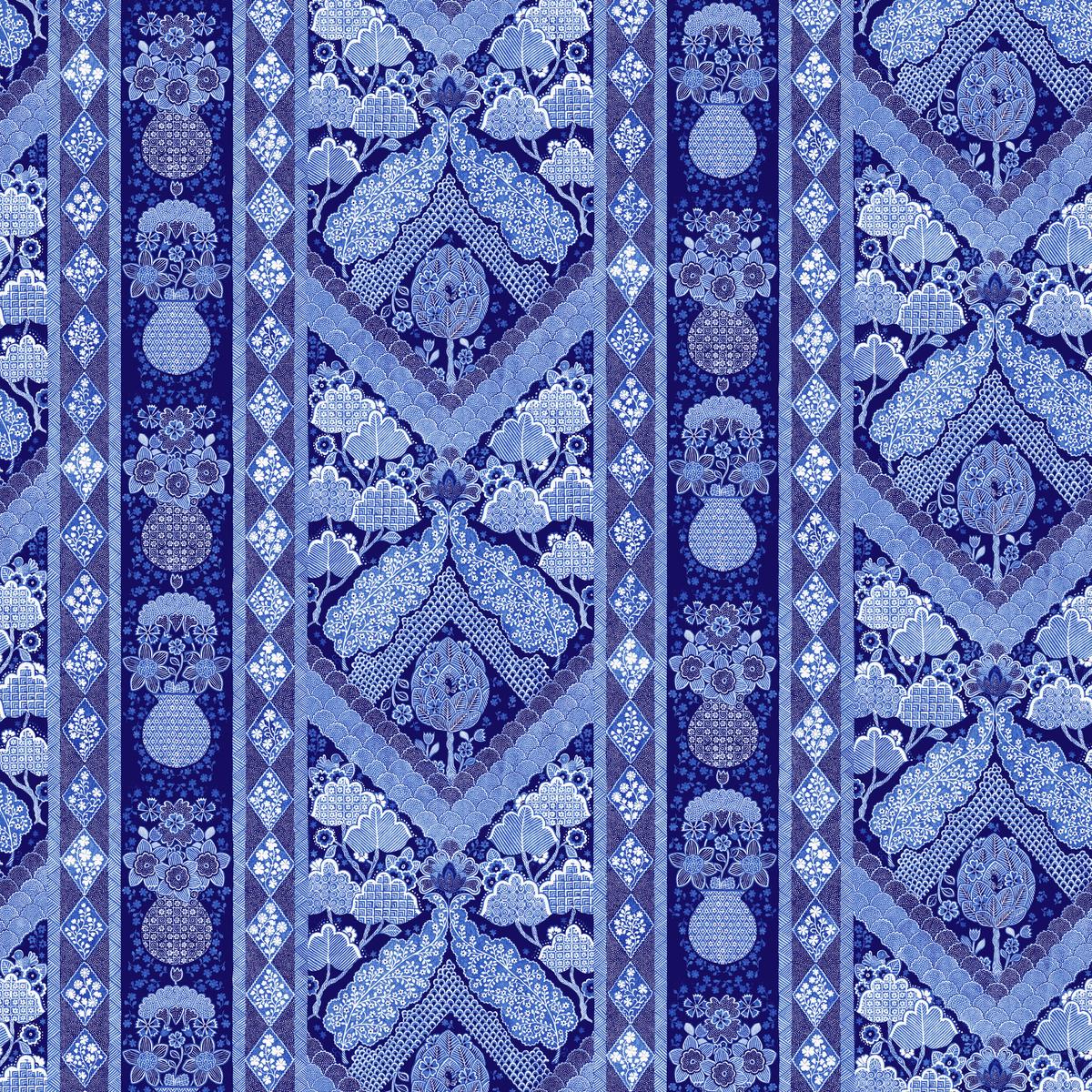 Imara on Indigo Fabric