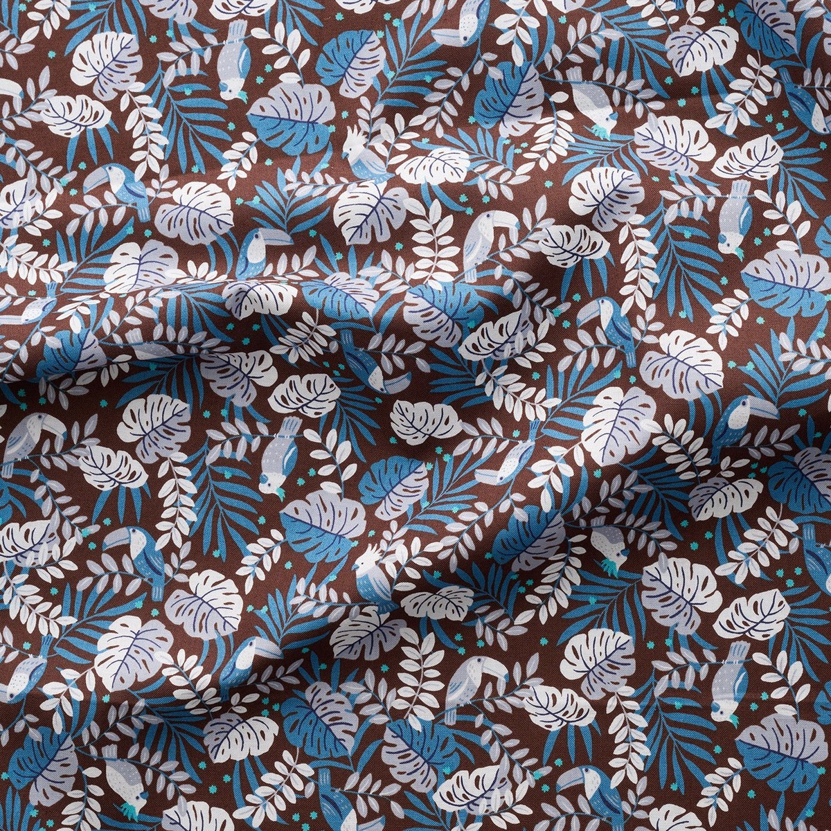 Jungle Animals Cotton Sheeting - Brown YGA-91110-2