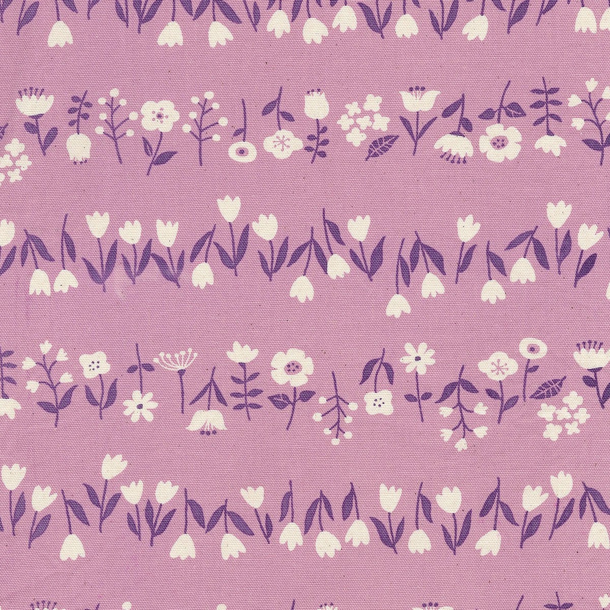Simply Palette Flowers Cotton Oxford - Light Purple YPA-69020-1