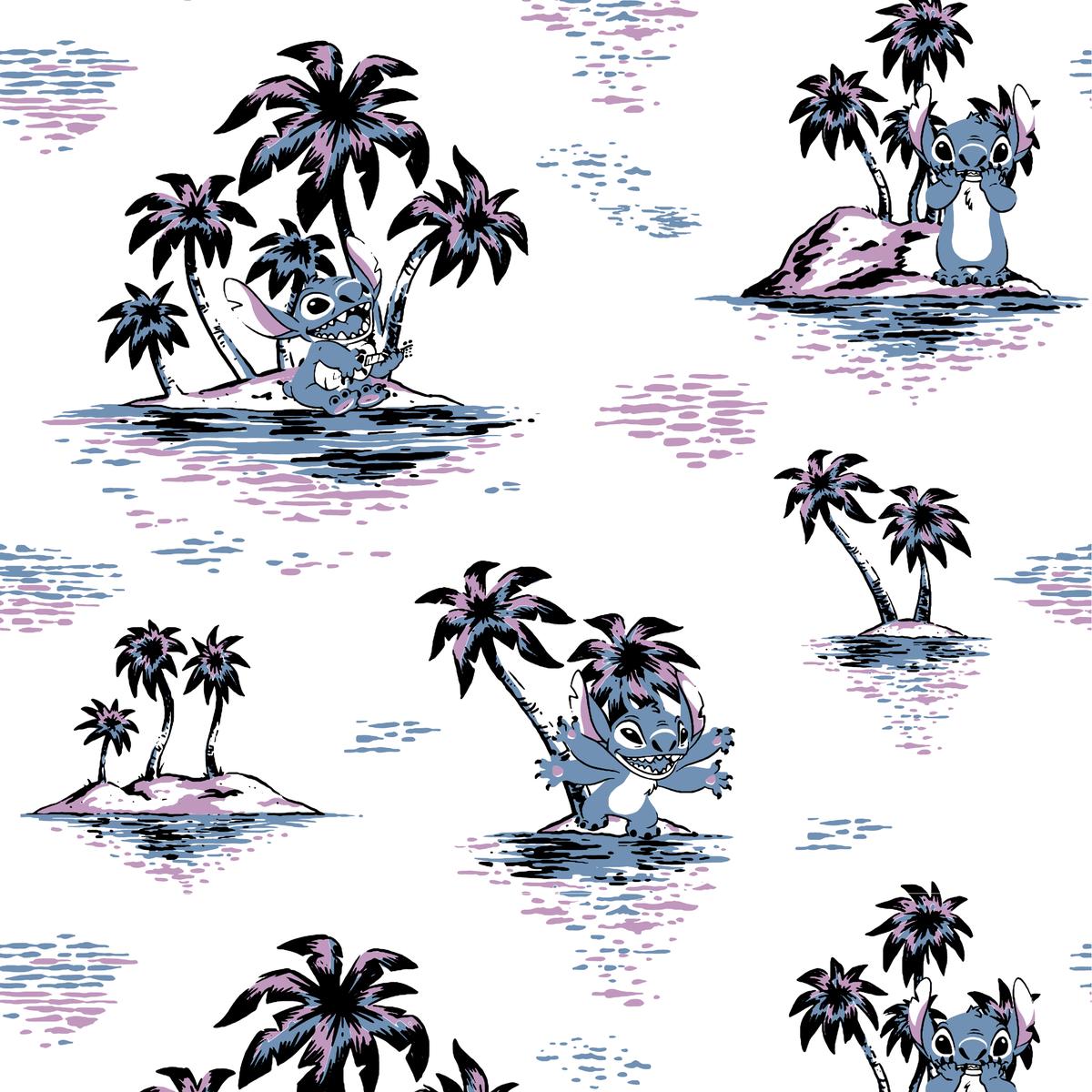 Disney Stitch Tropical Island Fabric