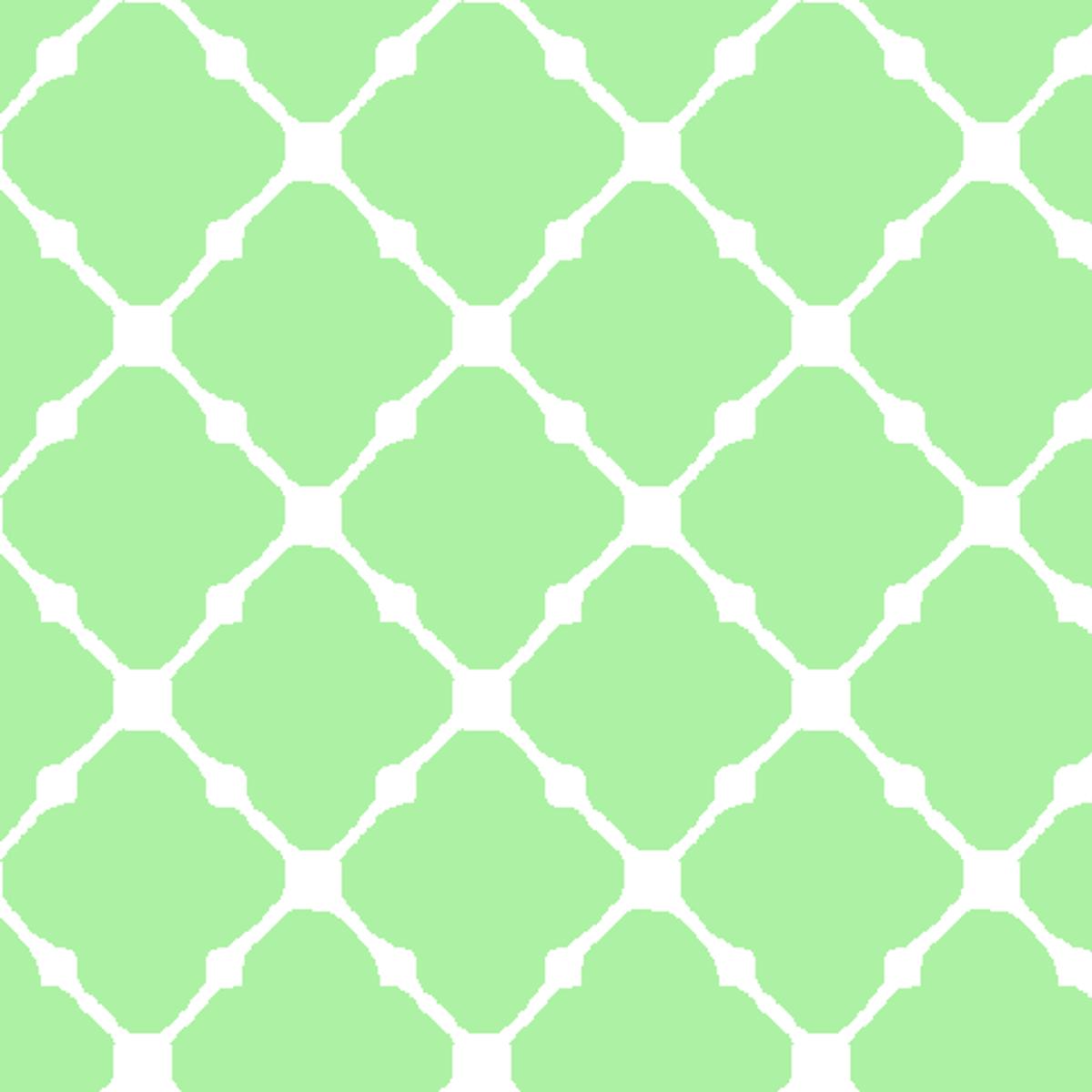 Lattice Weave on Bright Green Fabric