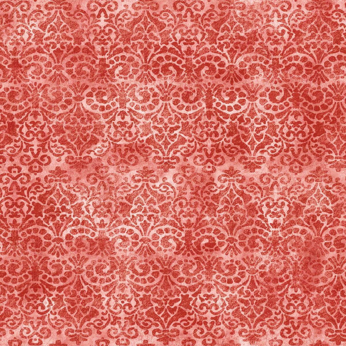 Susan Winget - Vintage Elegance - Red Damask Fabric
