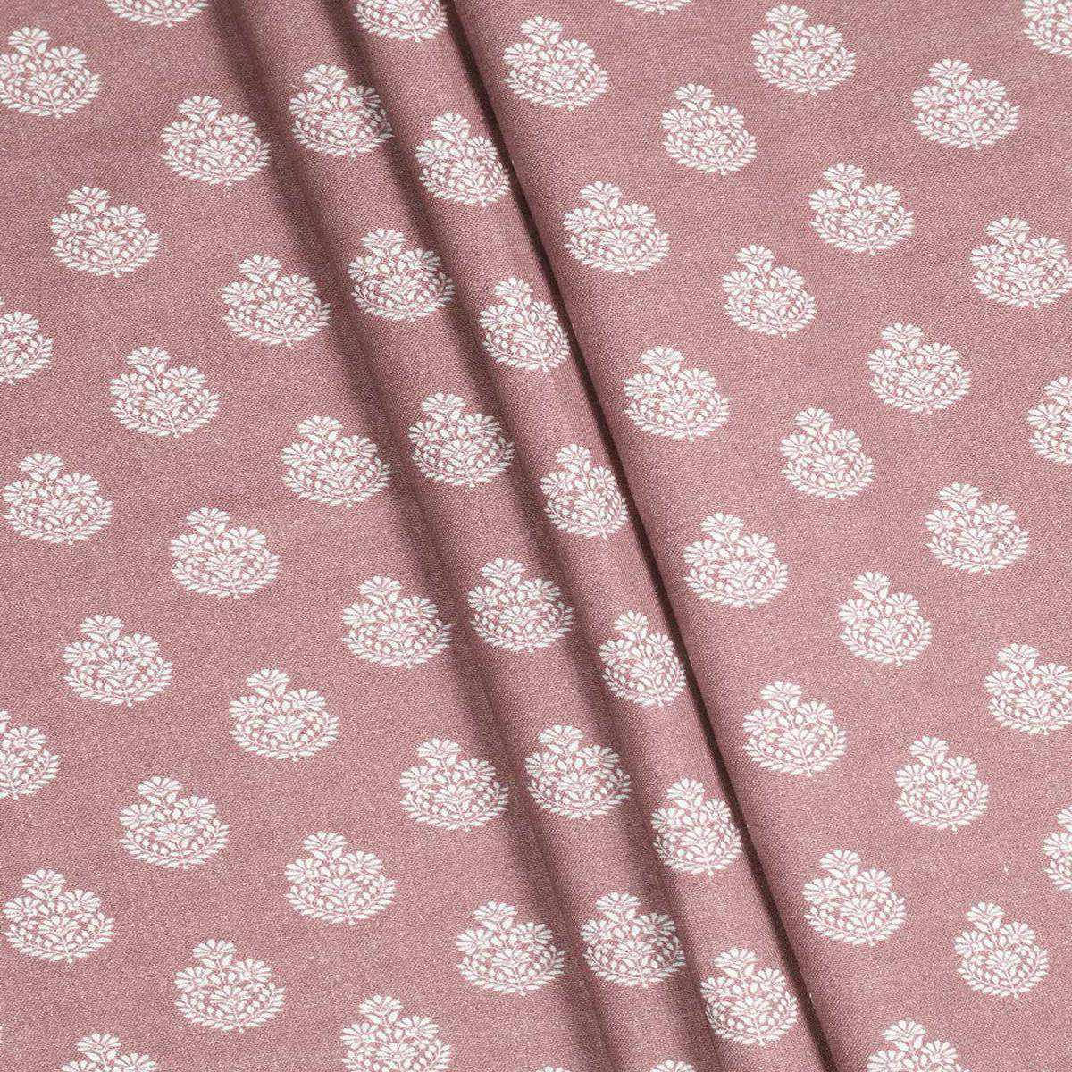\Royal Joy\ Fabric by the Metre (Blush Red/ Pink)