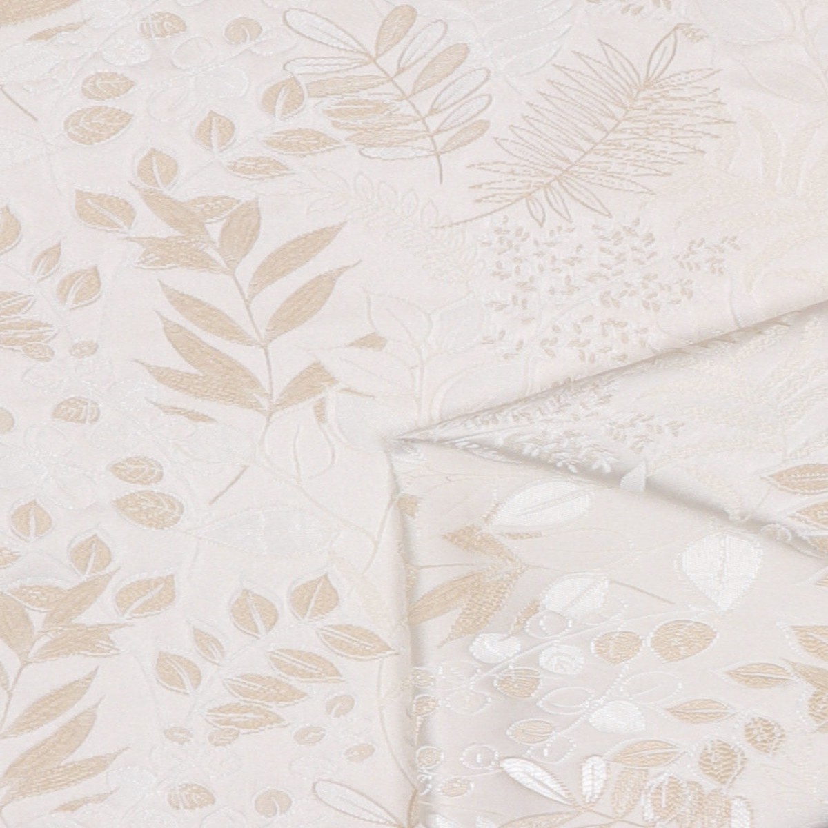 ‘Candy Trail’ Fabric by the Metre (White/ Ivory)