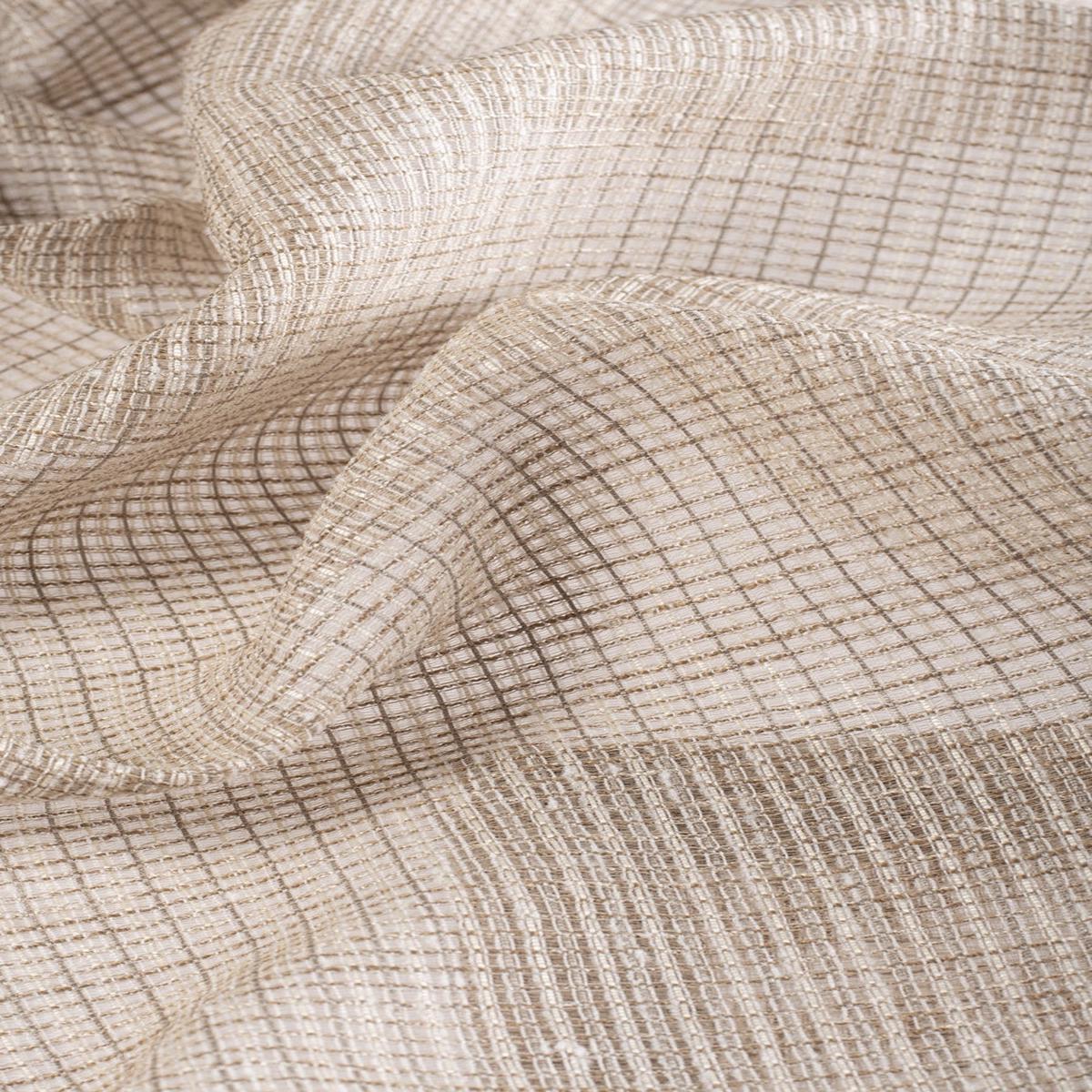 ‘Lumina’ Fabric by the Yard (Beige/ Brown)