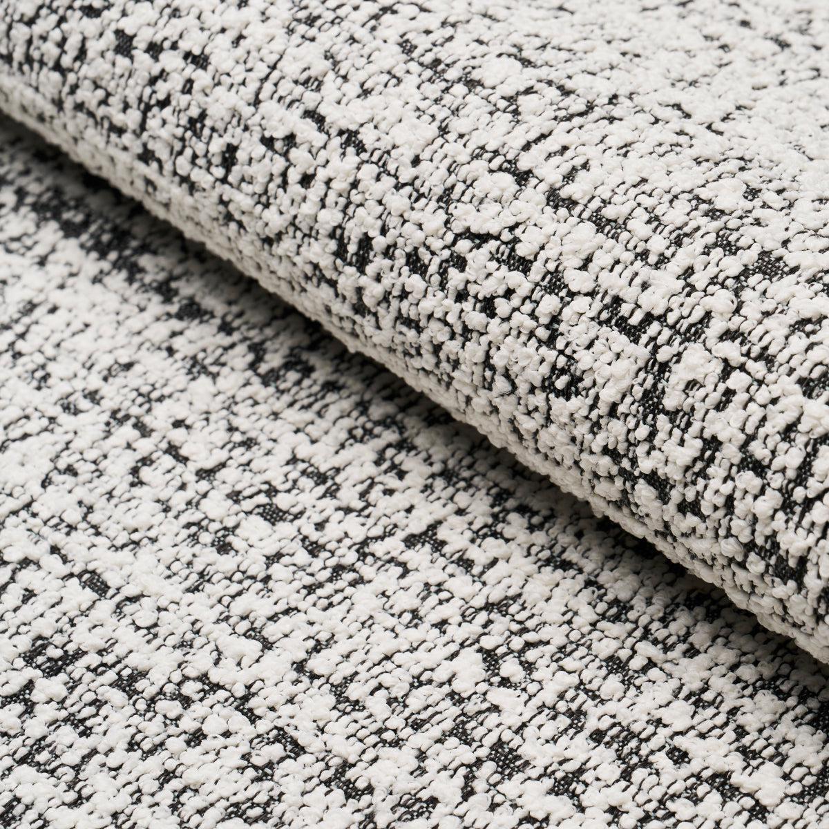 Zuzu Indoor Outdoor White on Black Fabric