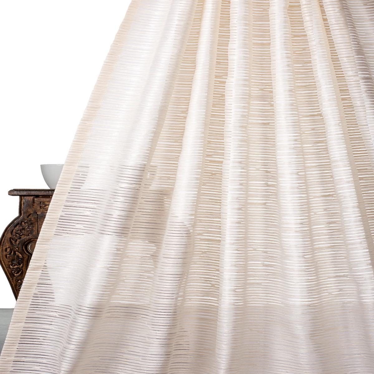 ‘Thatch Roof’ Fabric by the Yard (Ivory/ Beige)