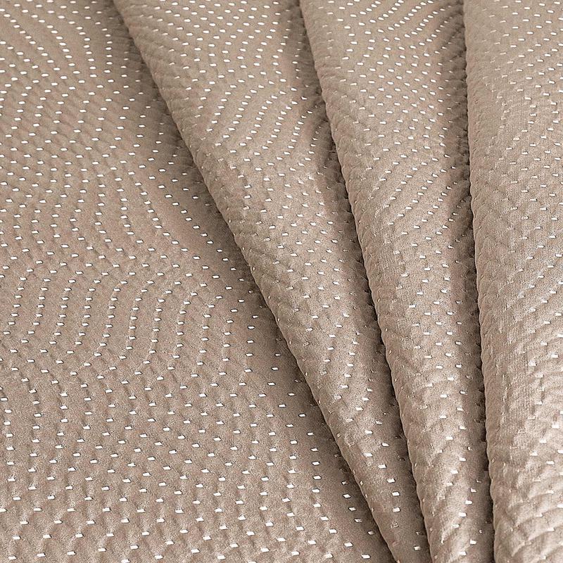 ‘Rustic Bell’ Fabric by the Metre (Caramel Brown)