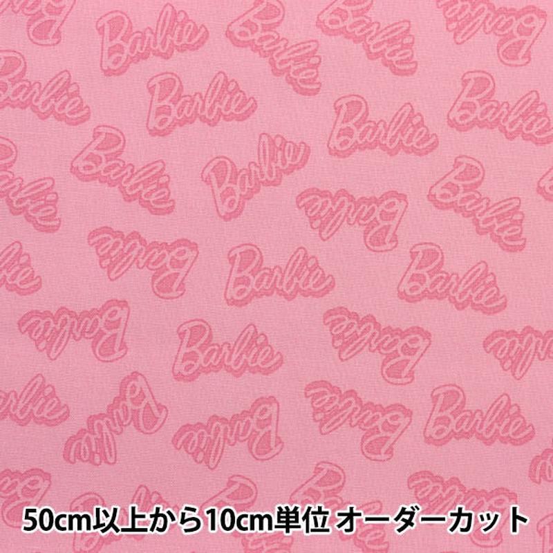 [From quantity 5] Fabric “USA Cotton Barbie Words Pink C9733-PINK”
