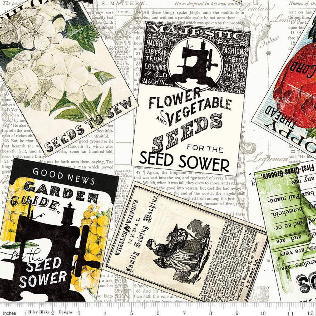 Sewing Seeds Collection Seed Packs Toss Cotton Fabric CD15687