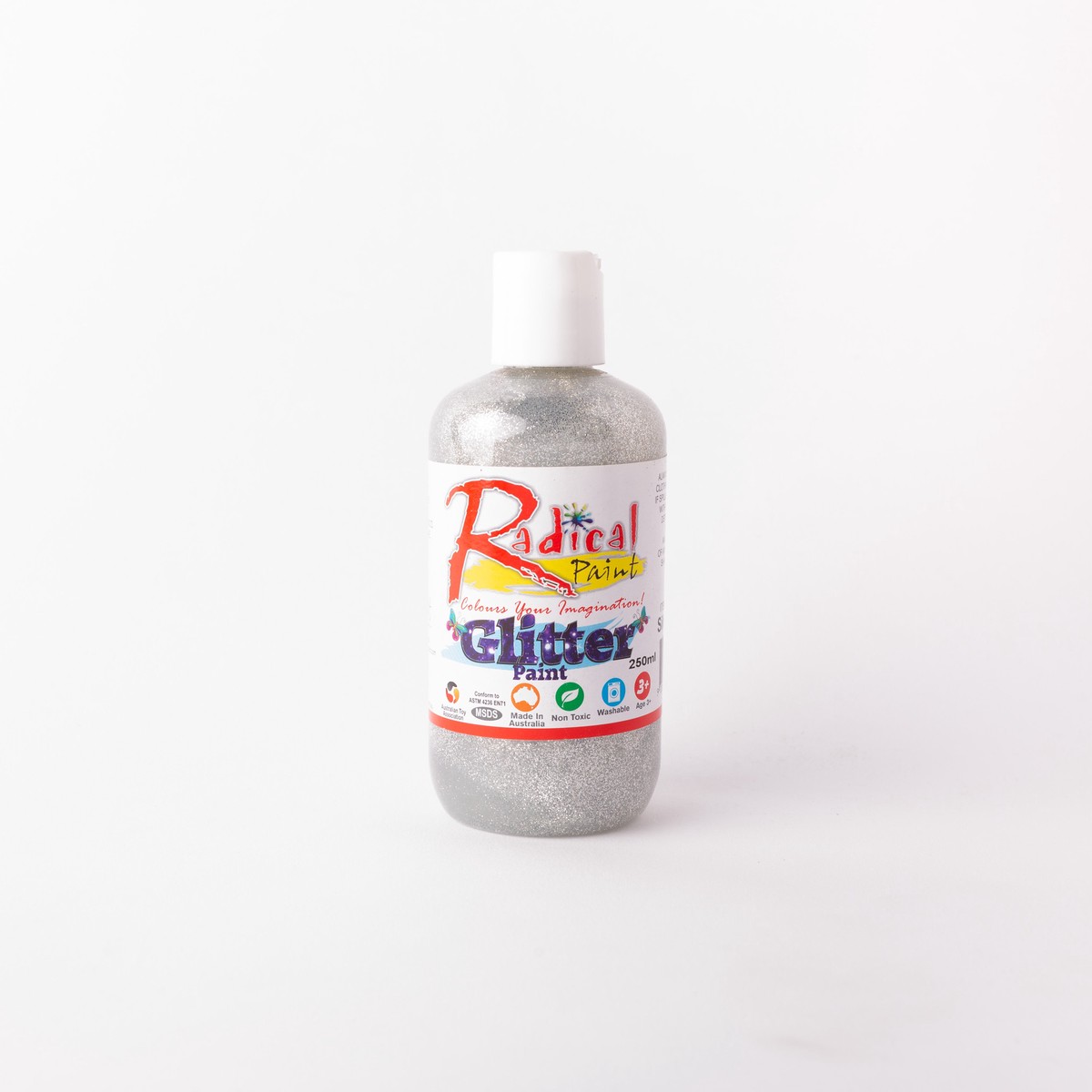 xx Radical Glitter Poster Paint Silver 250ml