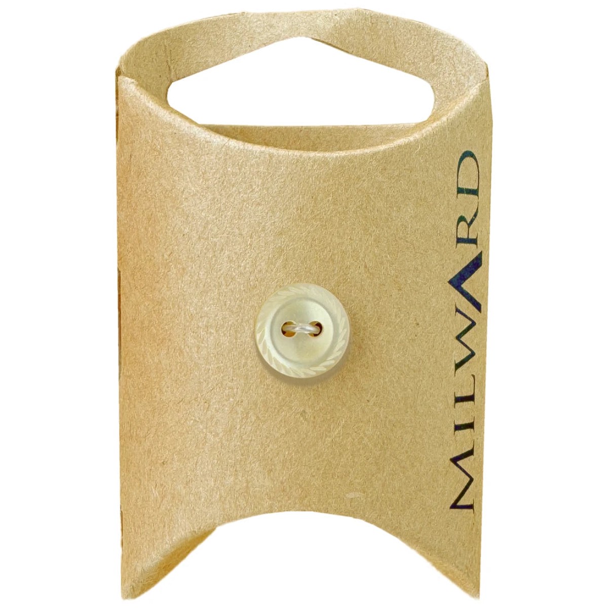 Yellow 11mm (18L) Polyester 2-Hole Rope Edge Button