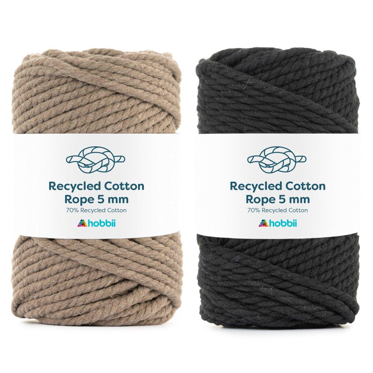 Recycled Cotton Rope (5 mm - 0.19 in)