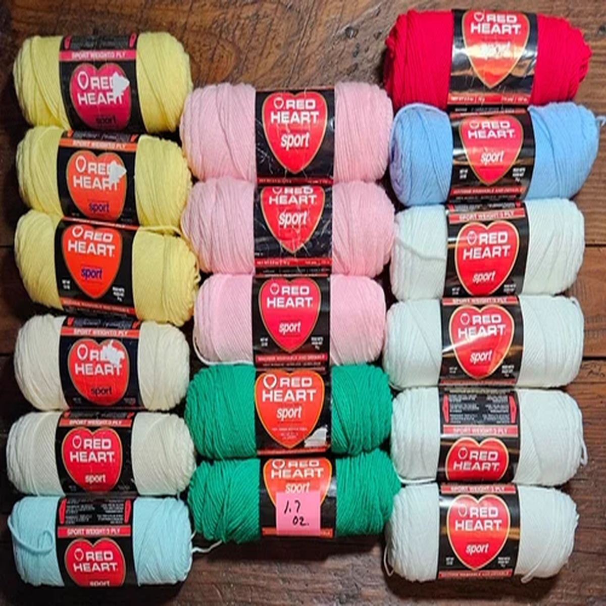 Red Heart SPORT Yarn8-COLORS TO PICK FROM2.5 oz. SkeinsSOLD PER SKEIN