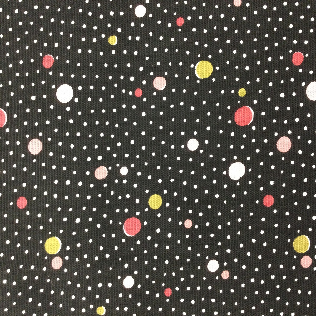 “L.H. Deco Dots” Waverly | Pink / Green / Black | Home Decor / Drapery Fabric | 54″ Wide | By the Yard