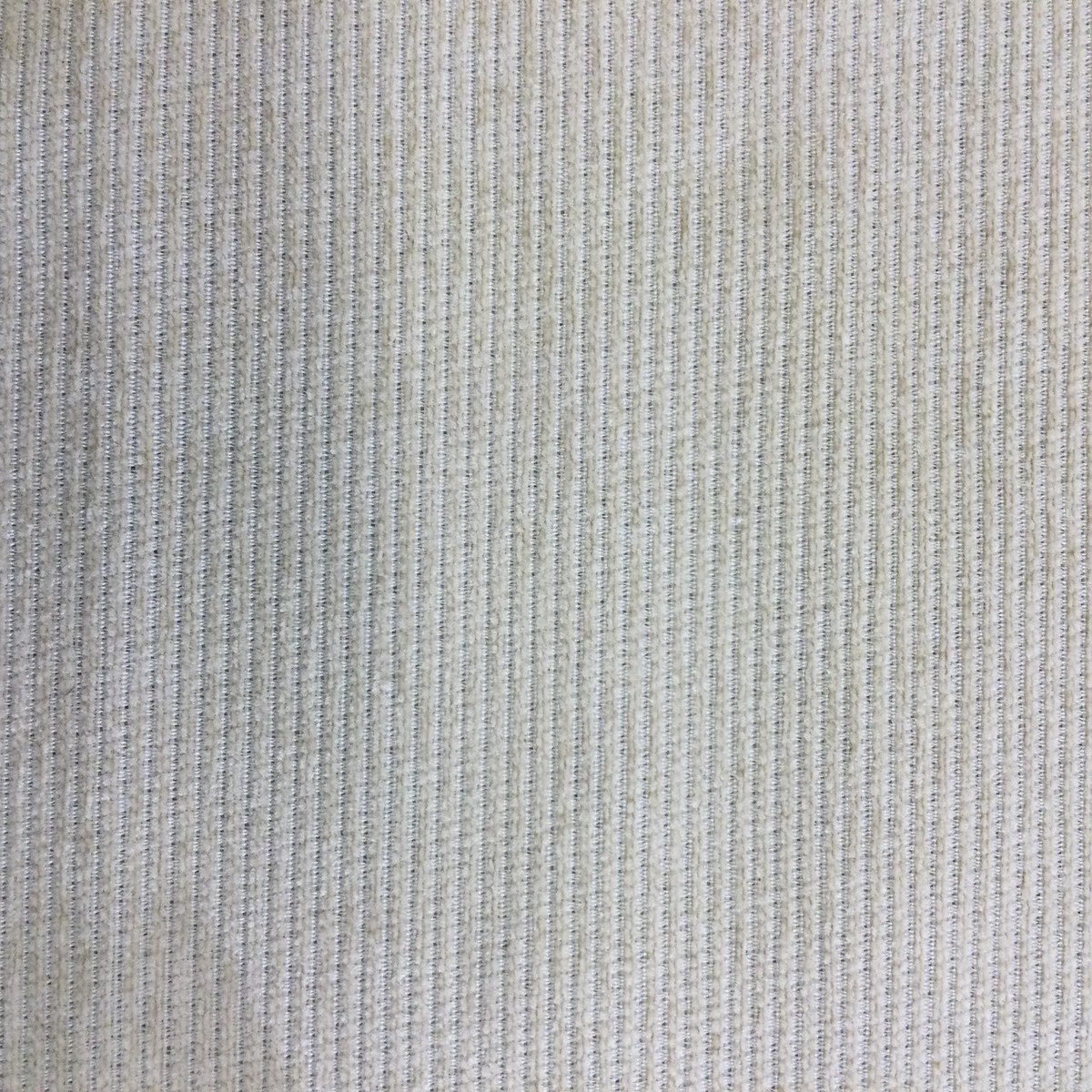 1.47 Yard Piece of Upholstery Fabric | Raised Chenille Stripes Beige | 54″ Wide
