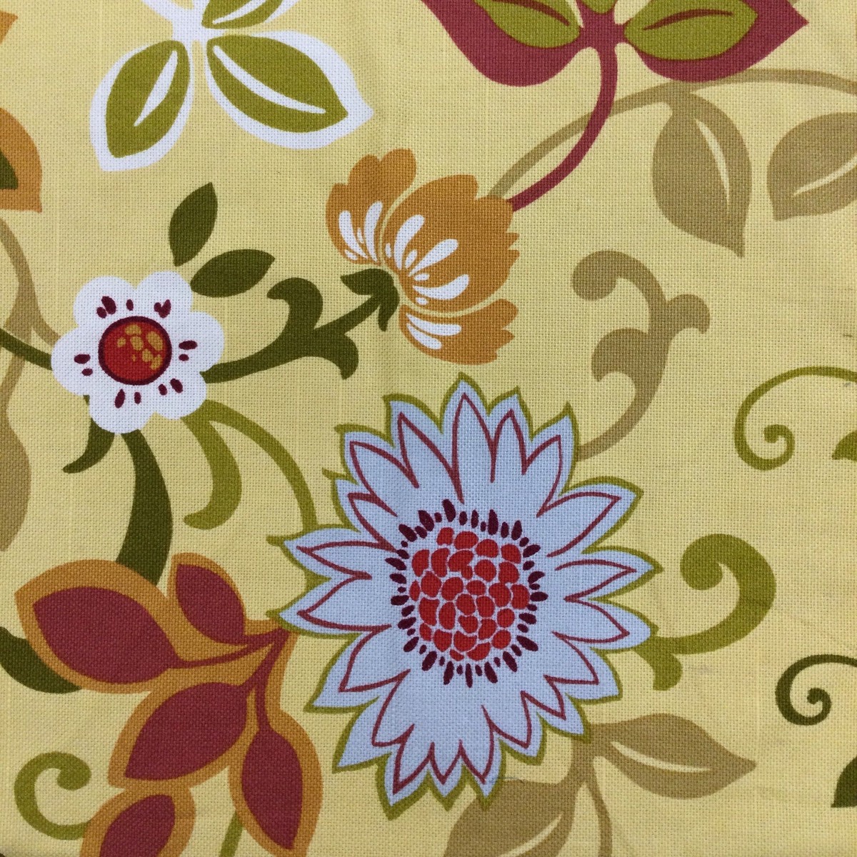 “Padma” Contemporary Floral Print | Raymond Waites Designer | Screen print Home Decor Fabric | By The Yard | 54 inch Wide