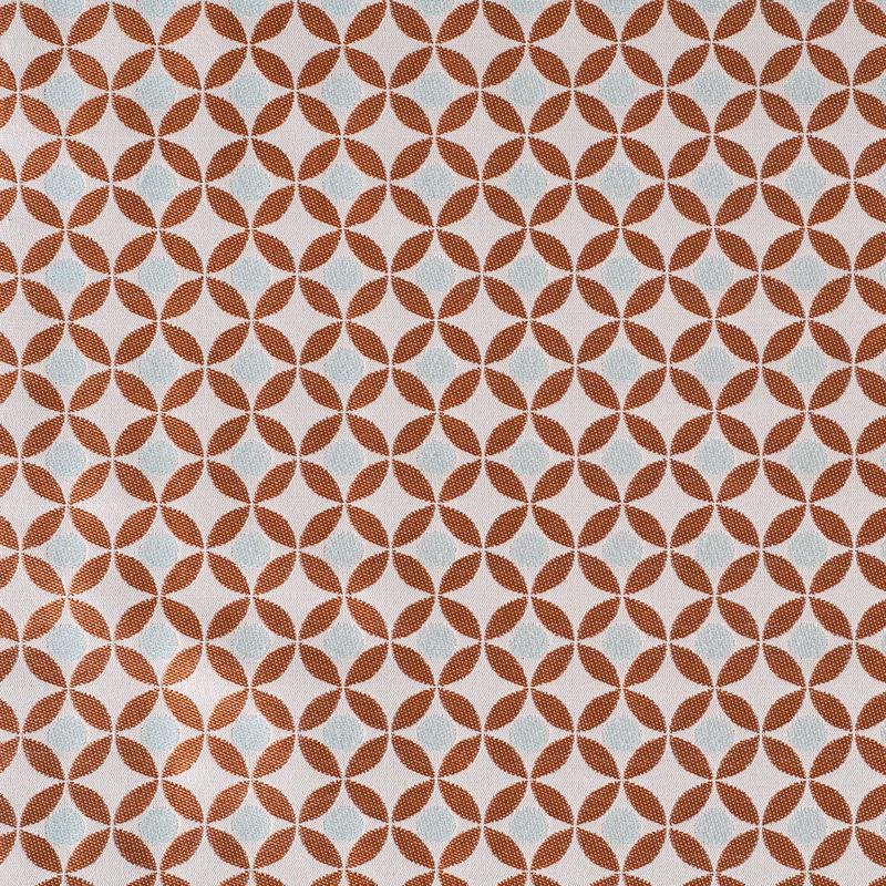 Alpine Geometric Poly-Cotton Brocade