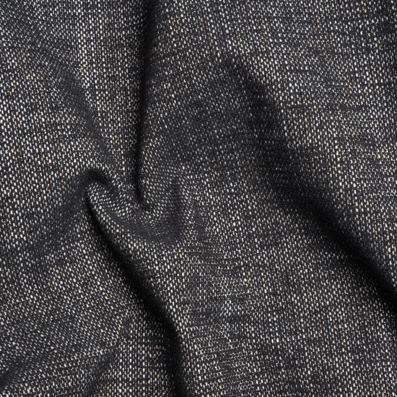 Crypton Charcoal Stain Resistant Polyester and Linen Chenille Upholstery Woven