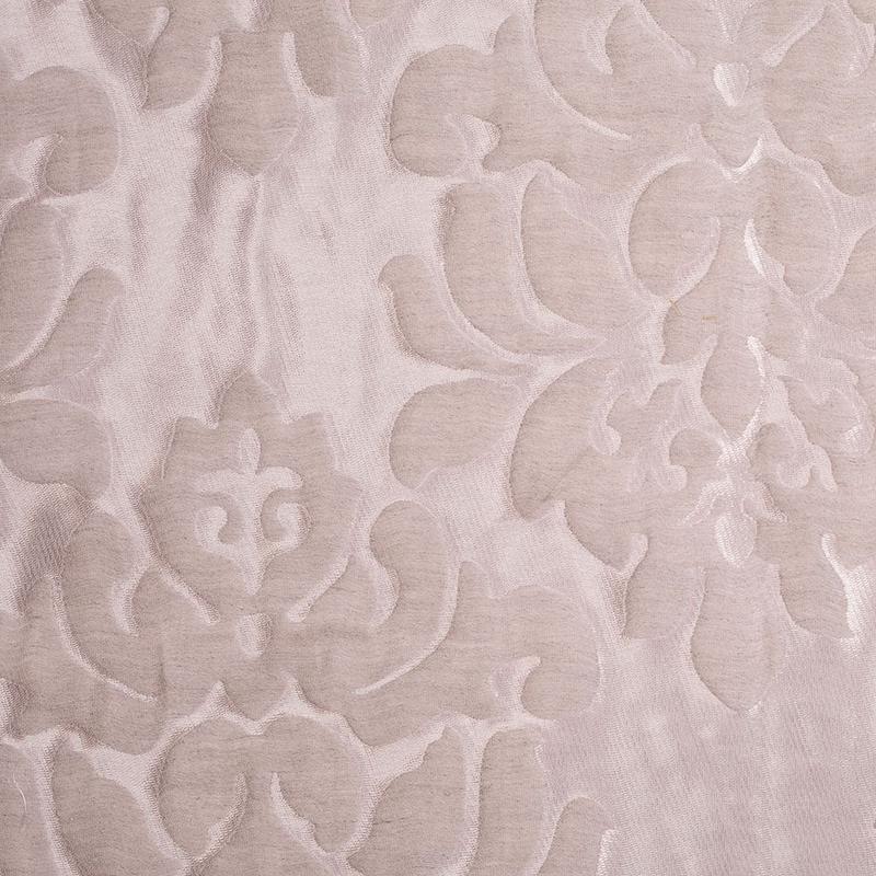 Metallic Pink/Beige Damask Polyester Brocade